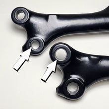 Load image into Gallery viewer, #R32 Late Pitman Arm ('69-77), Factory German, Powdercoated (both Big & Small Hole versions)