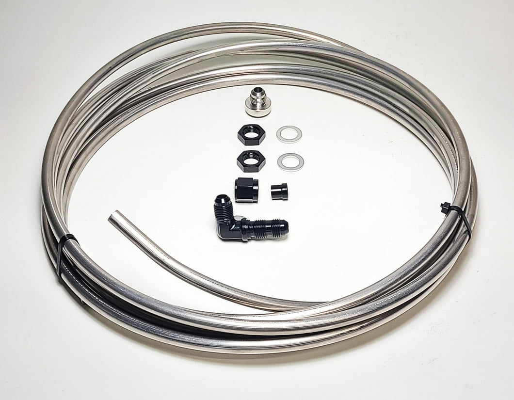 #E02 Fuel Line: Stainless -6 AN (3/8