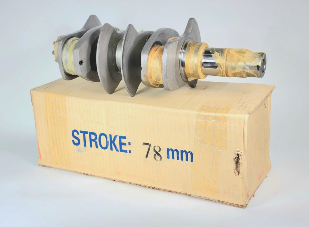 78MM Chromoly Crank Shaft, Nitrated, Micro-Polished, VW Journals, New