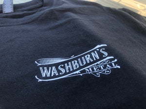 #WT01 Clothing: T-Shirt: Original Washburn's Metal Retro Version Short Sleeve
