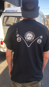 #WT02 Clothing / T-Shirt: Washburn’s Metal Skeleton Pocket Short Sleeve Shirts