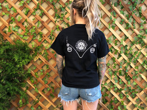 #WT02 Clothing / T-Shirt: Washburn’s Metal Skeleton Pocket Short Sleeve Shirts
